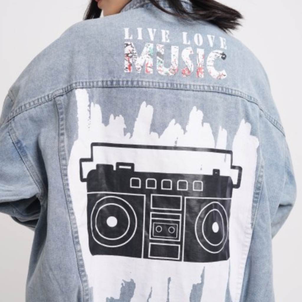 MUSIC Radio Denim Jacket