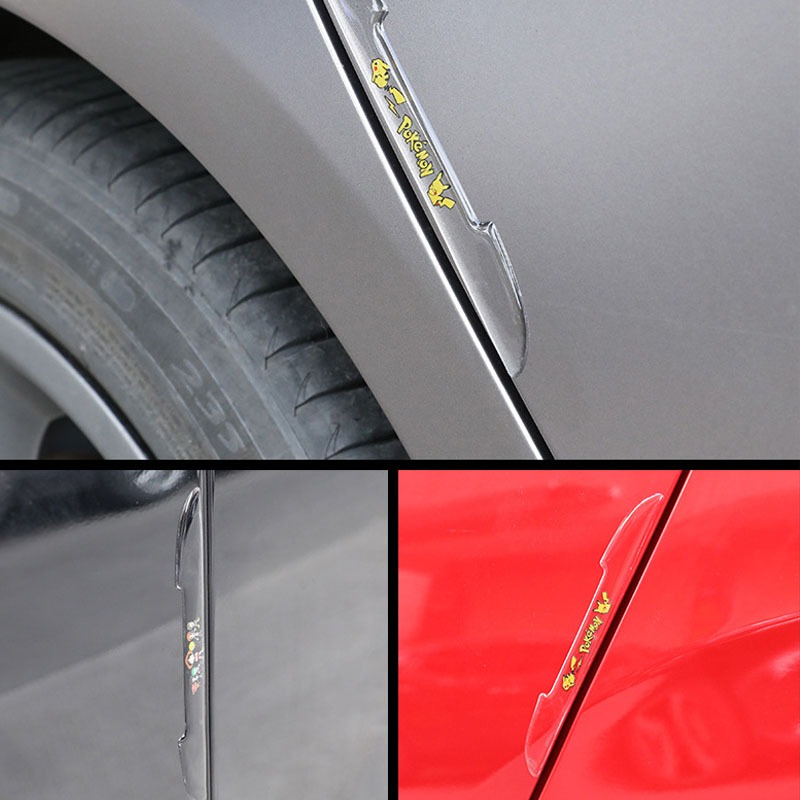 Strip Silikon Bumper pelindung pintu silikon anti gores transparan Strip silikon pintu spion