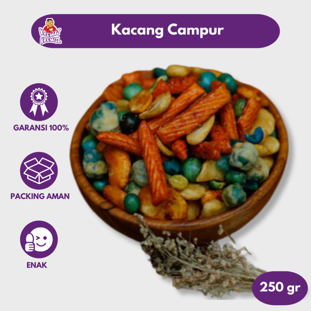 

KACANG CAMPUR / KACANG MIX / KACANG CAMPUR JAIPONG 450 gr & 250 gr