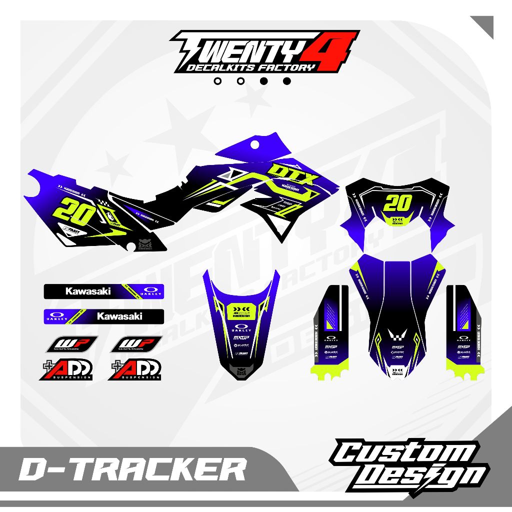 Decal Supermoto Klx Dtracker Superglossy Premium