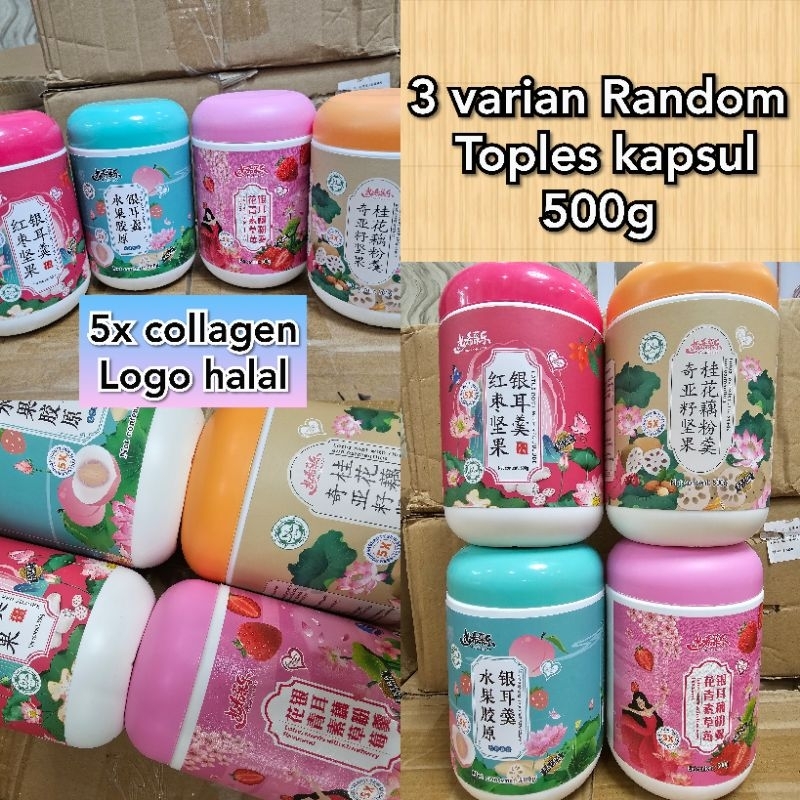 

Bubuk teratai Toples 3 kaleng Random (collagen &logo halal)