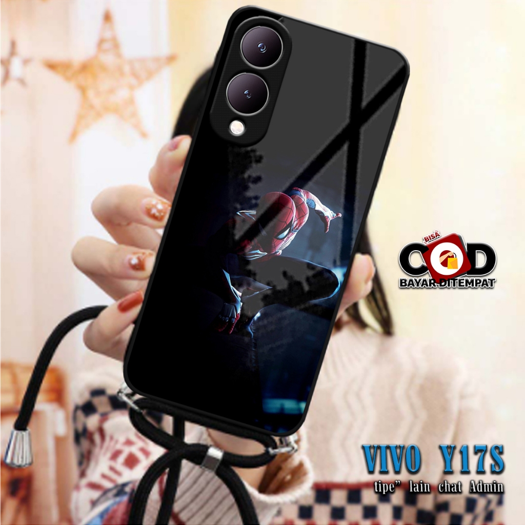 SOFTCASE KILAU 2D + Tali CASE SILIKON VIVO Y17S Y17 S SILIKON KACA | MC798 | CASE SILICON MAN AND GI