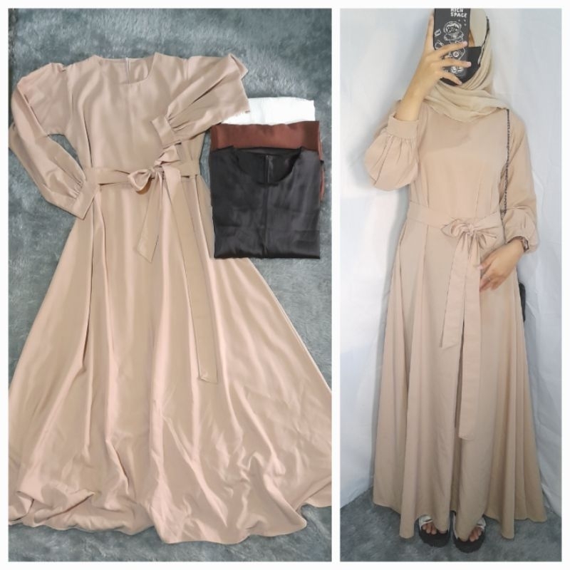 Syafira dress / Dress wanita muslim /Dress simple kekinian