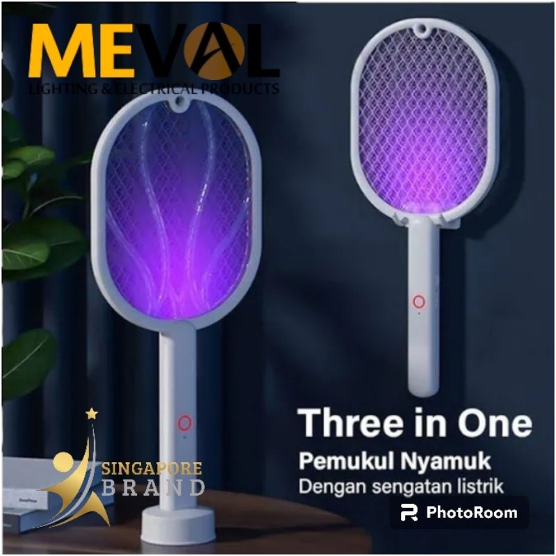 raket nyamuk meval 3 in 1