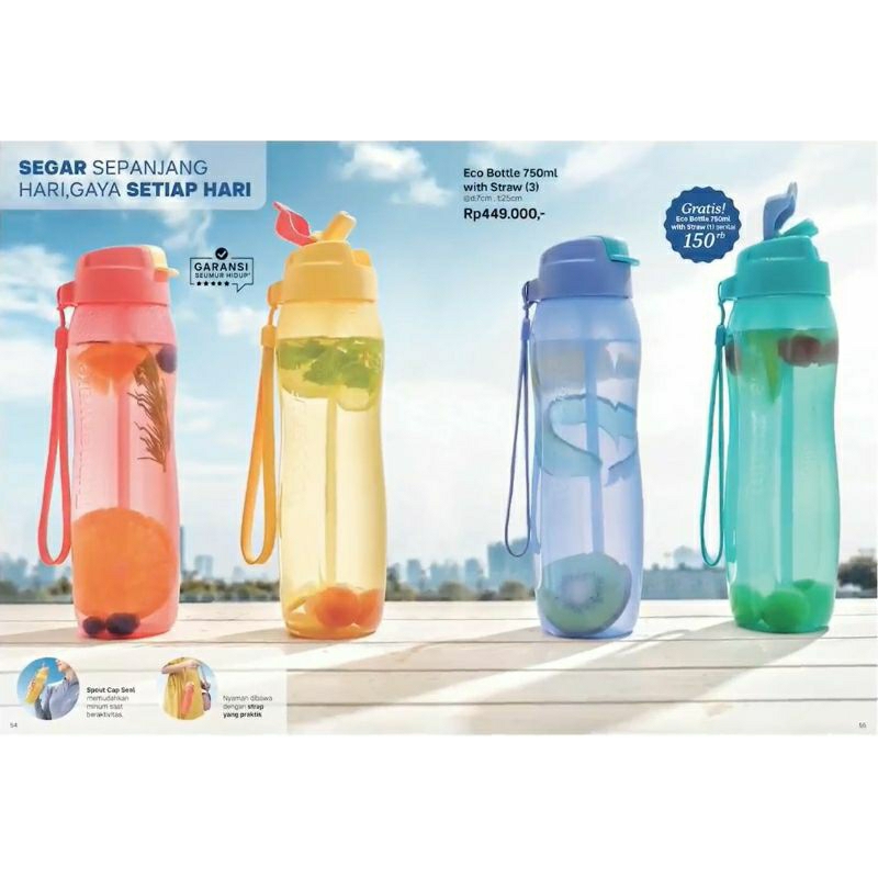 Xtreme bottle straw 750ml 4pcs