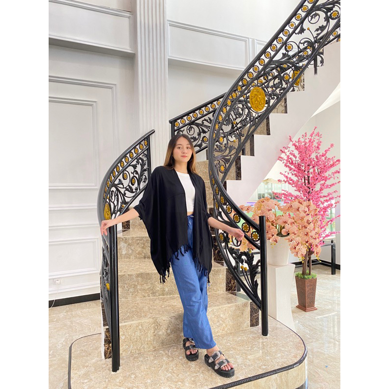 PROMO / BAHAN PREMIUM / Outer Cardigan Polos Bali Rayon One Size