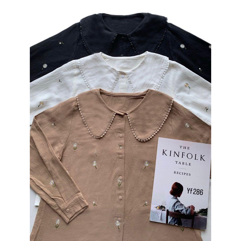 WEEMA | Hanzy linen crincle Blouse | BLOUSE WANITA | ATASAN WANITA | BAHAN LINEN