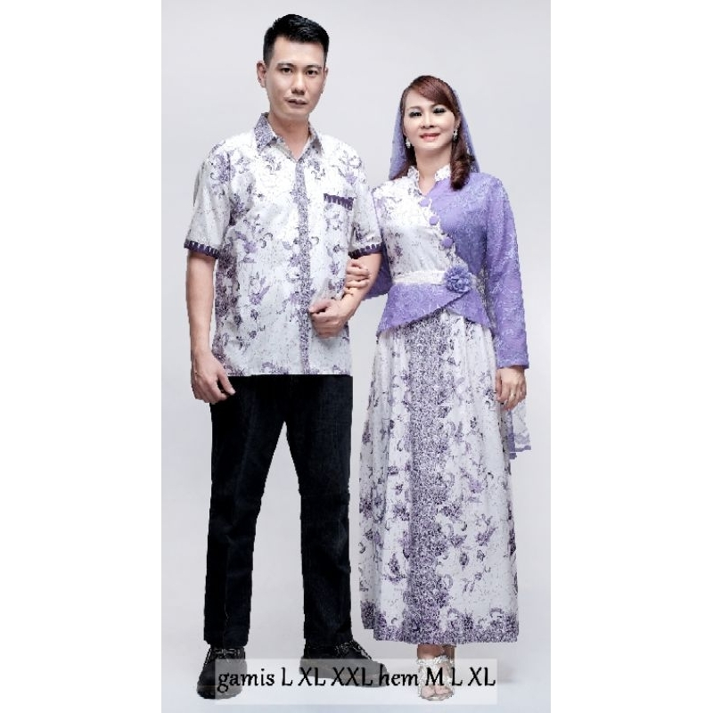 SARIMBIT BATIK KELUARGA/FAMILY GAMIS MUSLIM ZOYA DAUN // COUPLE SARIMBIT SERAGAM GAMIS BATIK DAN KEM