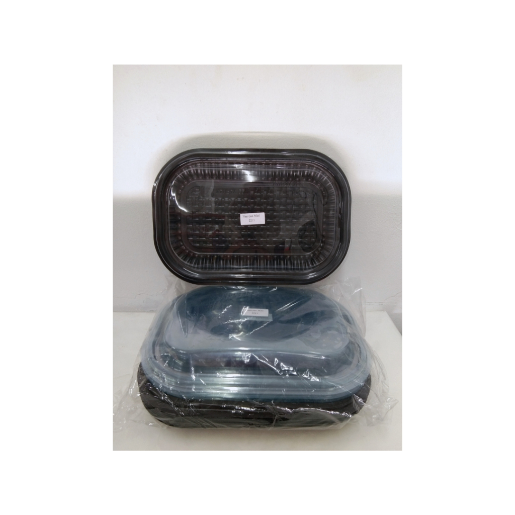 Nampan Plastik Mini Alas+Tutup / Nampan Mika Mini Kecil S 2211 / Nampan Snack Jajan Hantaran Lamaran