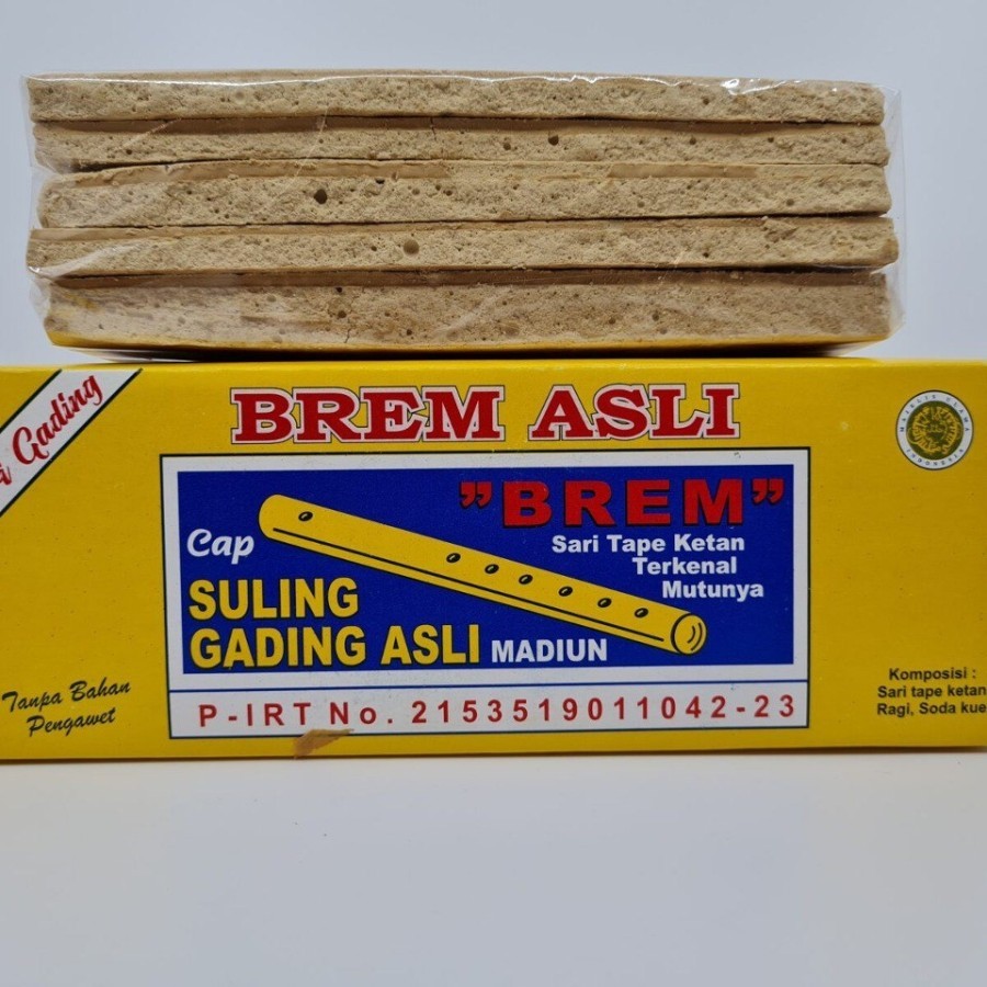 

Brem Cap Suling Gading Original isi 5 pcs Oleh OLeh Khas Madiun