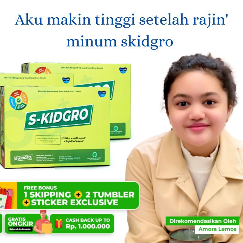 

S KIDGRO PENINGGI BADAN ANAK s kidgrow official skidgrow original susu peninggi badan skidgro susu peninggi badan anak asli original 100% BPOM terlaris booming viral Amora Lemos Inara Rusli mama Nur Aurel atta Krisdayanti dr Richard