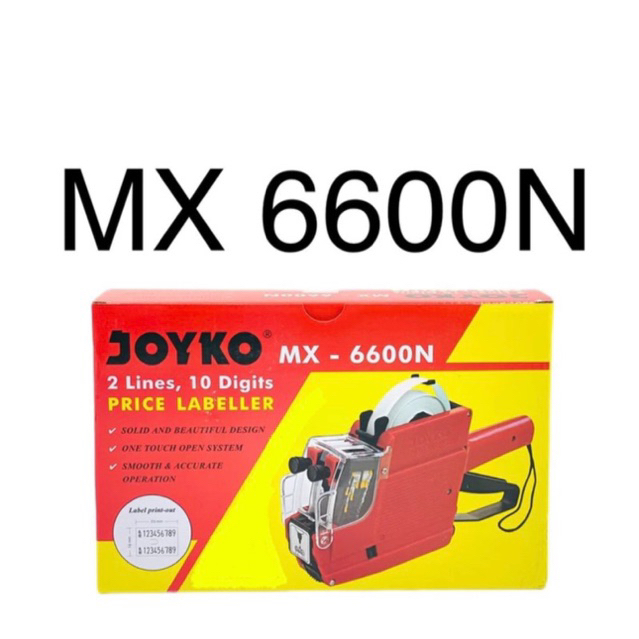 

Alat label 2 line ( Mx -6600A abjad dan angka ) dan ( Mx-6600N angka + angka )Joyko