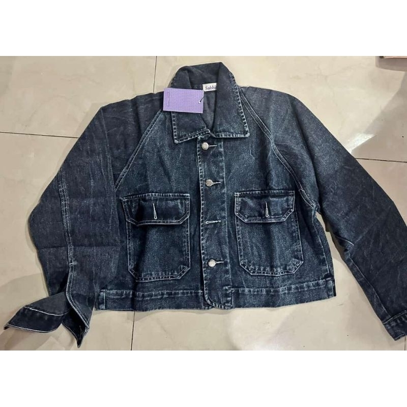 sabhira jaket denim