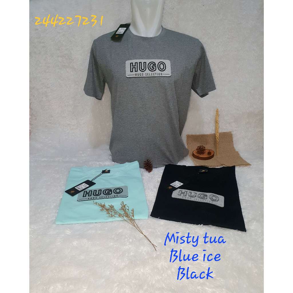 KAOS OBLONG PRIA HUGO SELECTION ORIGINAL  LIRIS TIMBUL 244227231