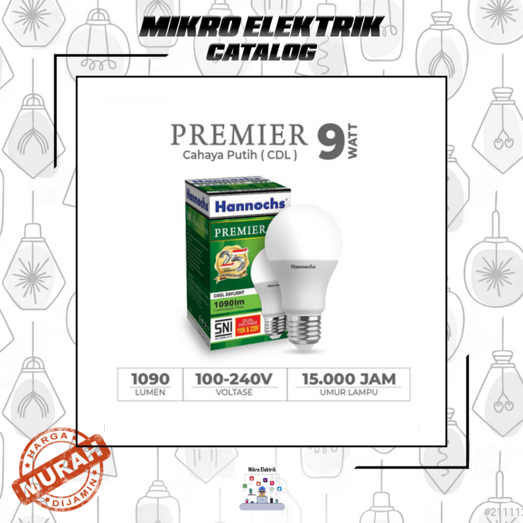 Lampu Led Hannochs Premier 9 Watt