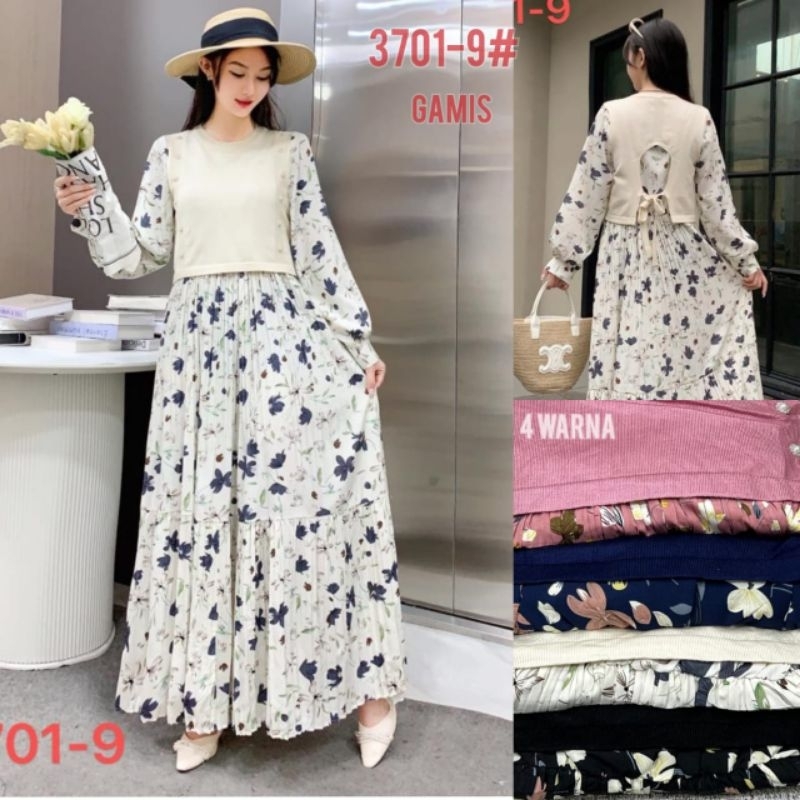GAMIS RAJUT ZARA PREMIUM MIX KATUN PLISKET BUNGA IMPORT BY ZARA WOMAN