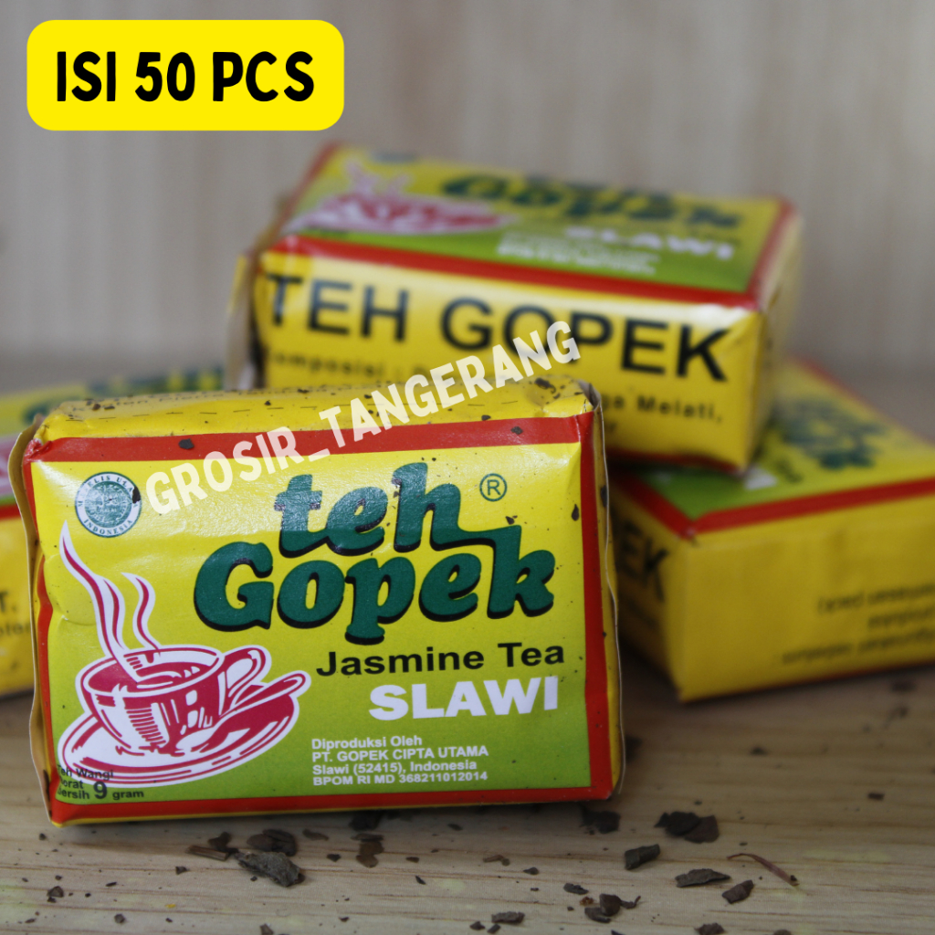 

Teh GOPEK Super Premium 9gr isi 50pcs teh wangi premium slawi GSL 1 Slop