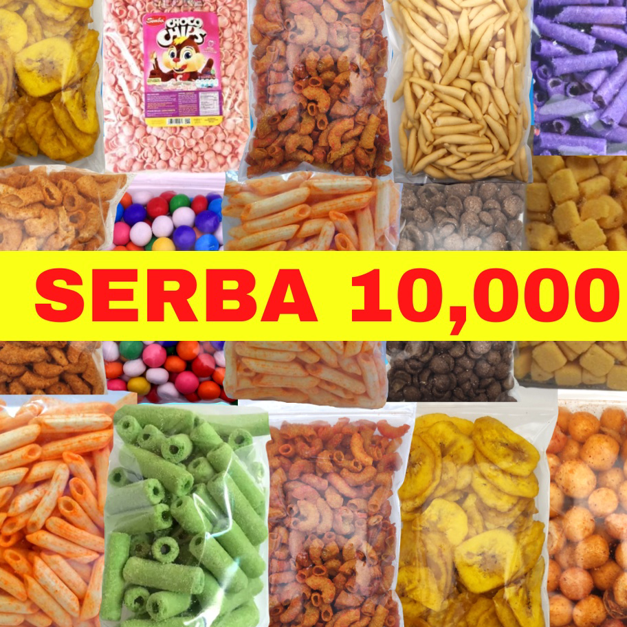 

Kirim Sekarang CEMILAN CAMILAN SNACK SERBA 10 RB ENAK GURIH RENYAH Terbaru