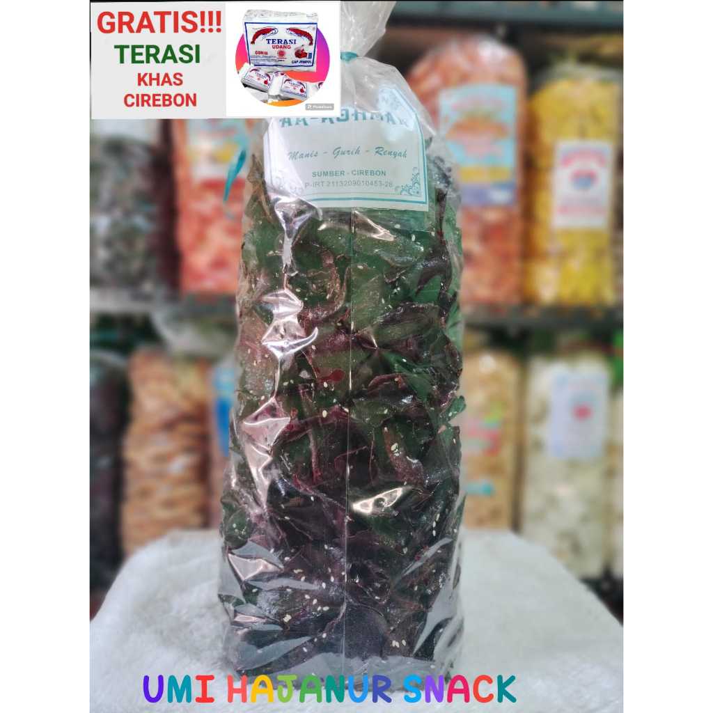 

(GRATIS TERASI) CEMILAN//250GRAM KERIPIK UBI UNGU WIJEN//SNACK//HARGA GROSIR