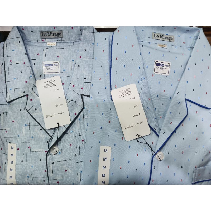 Piyama baju tidur pria lengan panjang la mirage