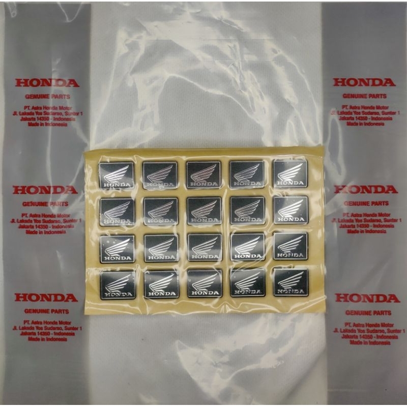 EMBLEM Logo tulisan honda SAYAP BATOK speedometer beat fi Supra 125 fi vario 125 150