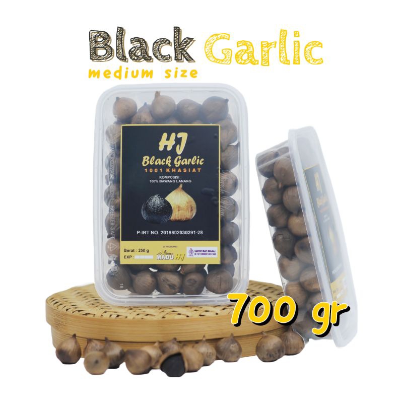 

Black Garlic Bawang Hitam Tunggal/Lanang 700gr 500gr 250gr