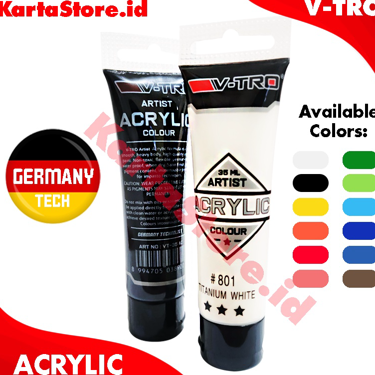 

Laris Cat Akrilik / Acrylic 35ml V-TRO Germany Technology Buruan Beli