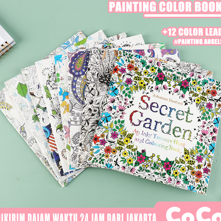 

Terkini Secret Garden Drawing Book 24 Pages Buku Mewarnai Stress Coloring Book Buku Warna Untuk Pelatihan Konsentrasi Anak-Anak Model Baru