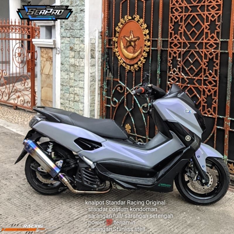 knalpot kondoman Standar Racing Gen3 Luzer Nmax Old Nmax New Aerox New Aerox Old Dll