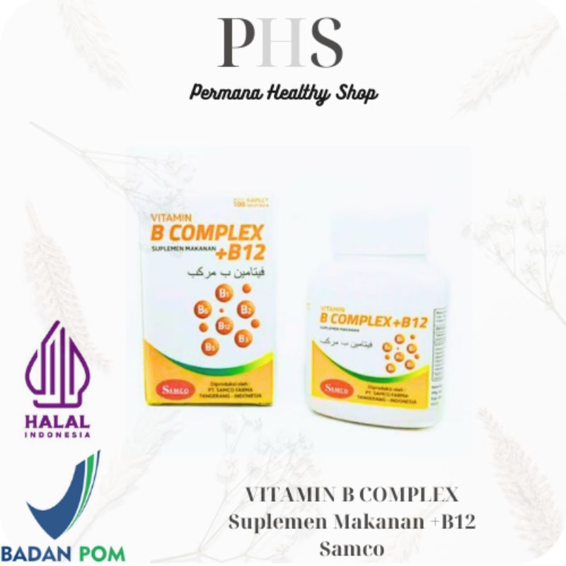 Vitamin B Complex - Suplemen Makanan B Complex + B12 Samco