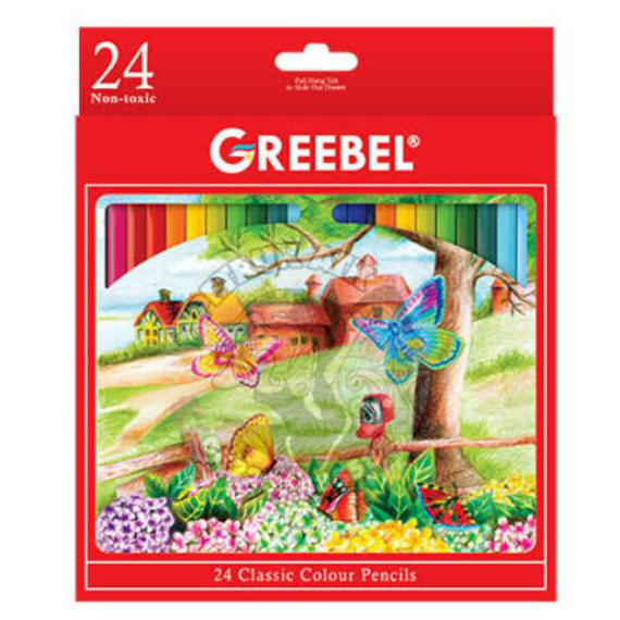 

Terlaris Pensil Warna / Pensil Gambar Grebeel 24 Warna Clasic Color