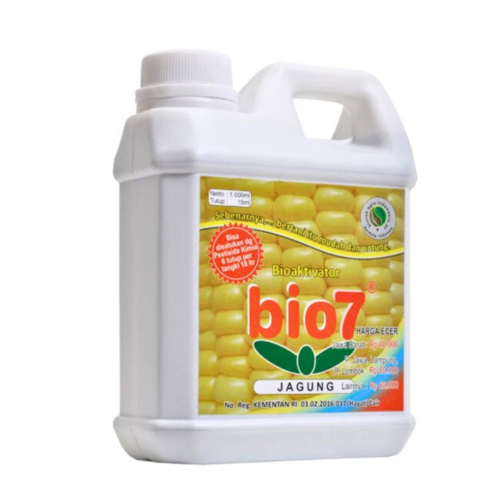 Bio7 Jagung Pupuk Hayati Cair Organik Bioaktivator Penyubur Tanaman Alami Kemasan 1 Liter