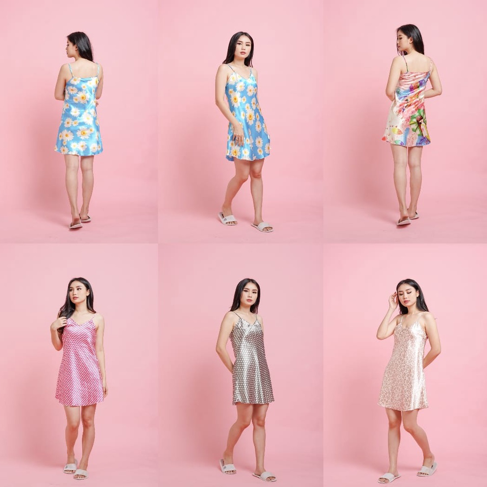 BEST SELLER Baju Tidur Import Satin Murah Daster Sexy Santai Import Murah COD