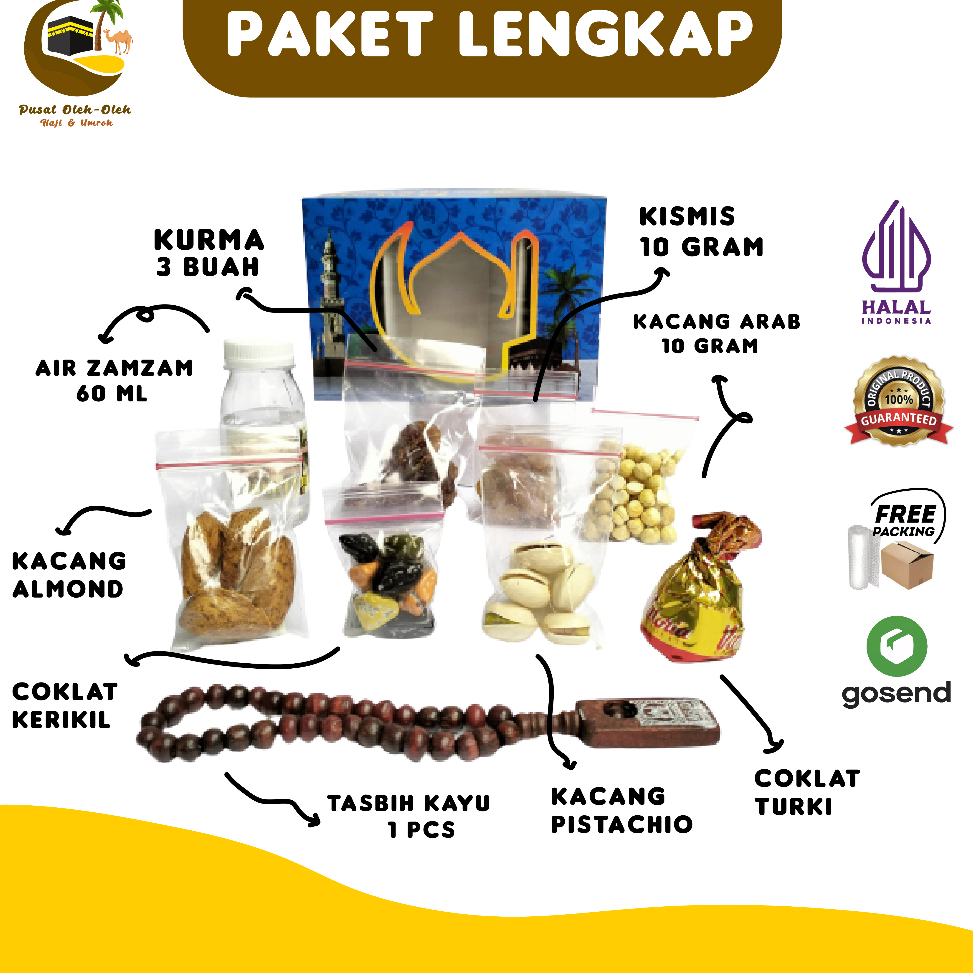 

Star 6.6 PAKET LENGKAP Oleh Oleh Haji Dan Umroh | Paket Hemat Murah Ekonomis Haji Umrah