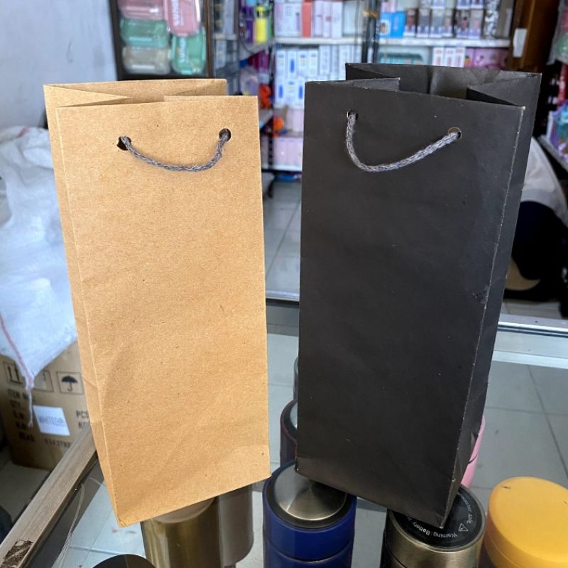 

PAPER BAG UNTUK BOTOL MINUMAN BOTOL KACA BOTOL PLASTIK SOUVENIR KADO DLL