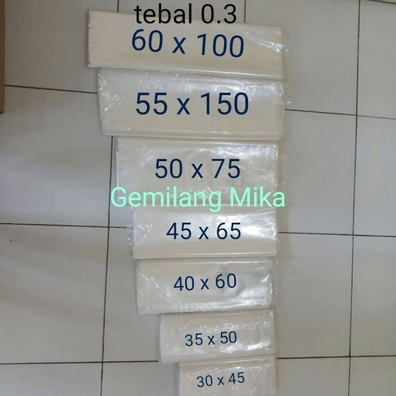 Terkini.. Plastik laundry kiloan PP murni paling Murah 8IC