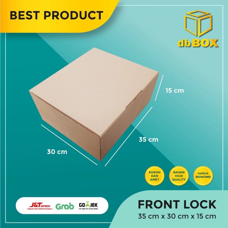 

Kardus 35x30x15 cm | Box Die Cut dan Easy Usage | Box Kue | Box Hoodie | Box Tas