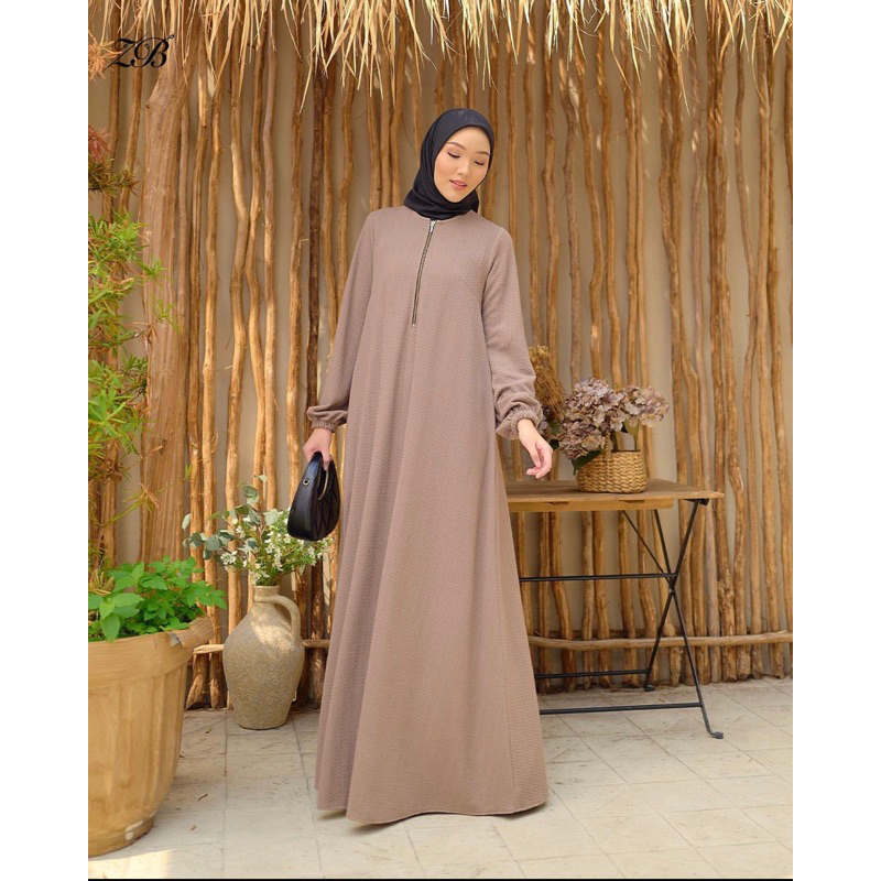 Plain Hara dress Nude by heavenlights by ZB Zerina Banu HLZB