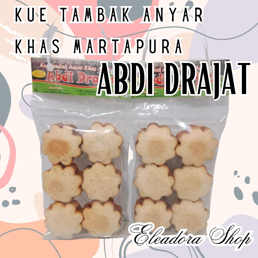 

Kue Tambak Anyar Abdi Drajat - Kue Klemben Kering Khas Tambak Anyar Martapura Kalimantan Selatan