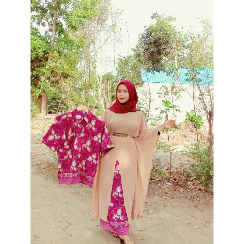 Set Couple Kaftan | Baju Lamaran dan Nikahan atau Wisuda | Set Kaftan Ceruty Kualitas Premium