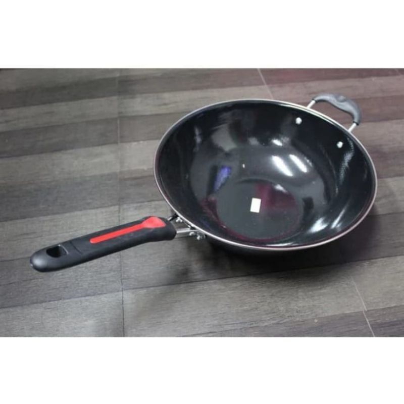 Kuali enamel uk 32 cm Gagang SANGAT COCOK UNTUK KADO / HADIAH DLL FL BAGUS CANTIK TOP VIRAL MURAH RE