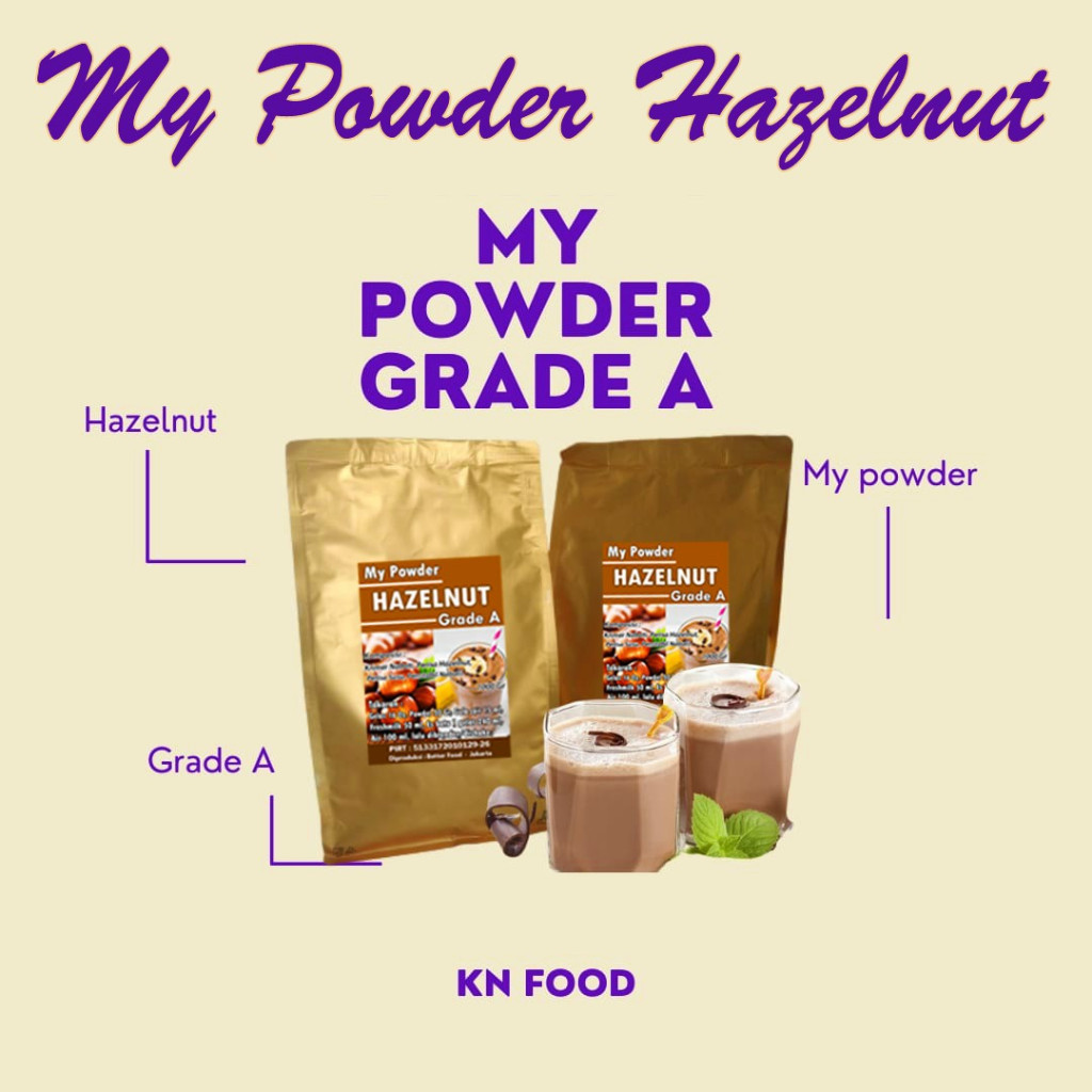 

My Powder Bubuk Minuman Grade A Rasa Hazelnut 1 KG