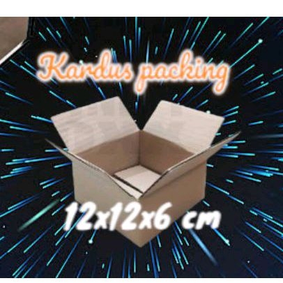 

Kardus packing kecil 12x12x6 cm dus recycle packaging luar polos