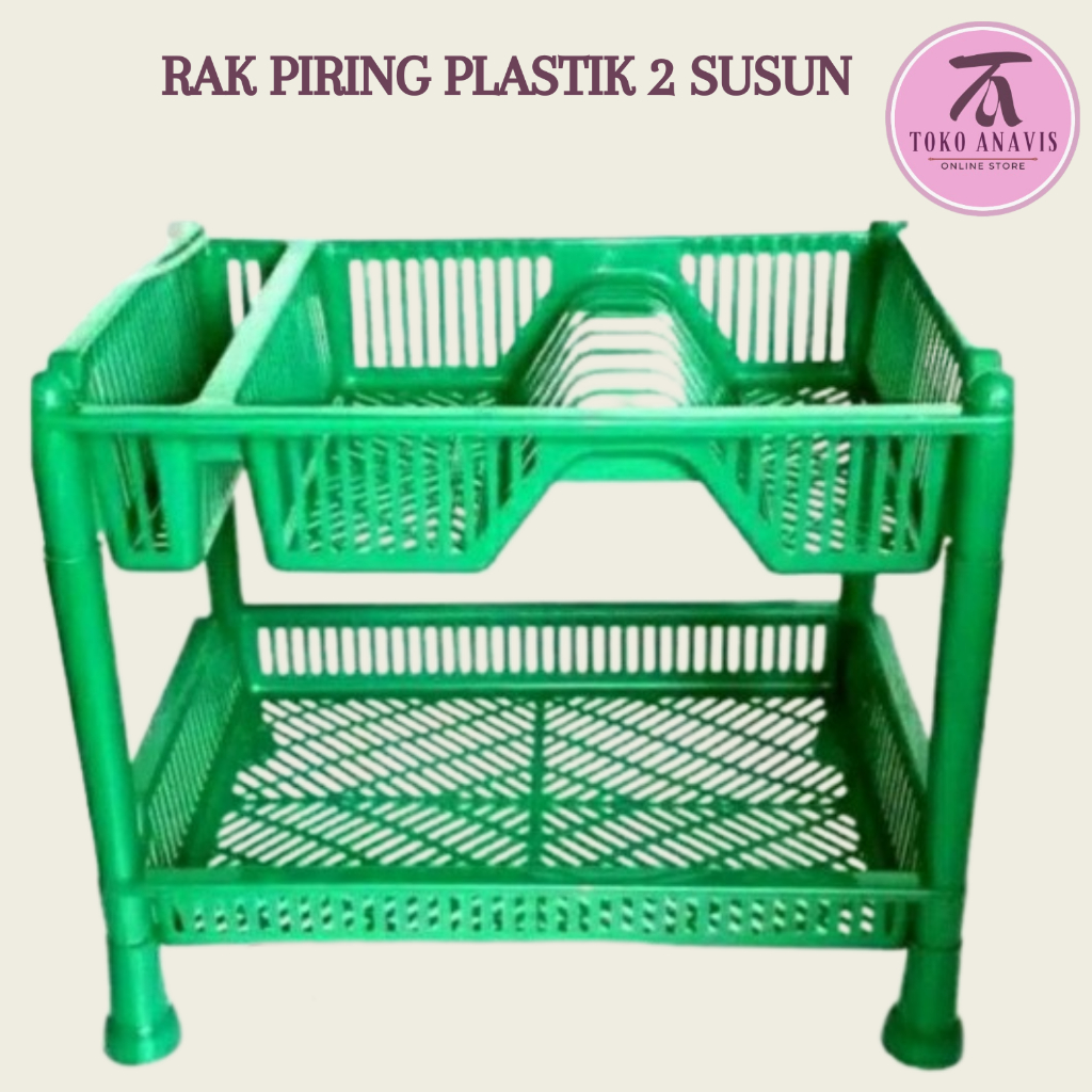 rak piring plastik susun 2 rak piring gelas