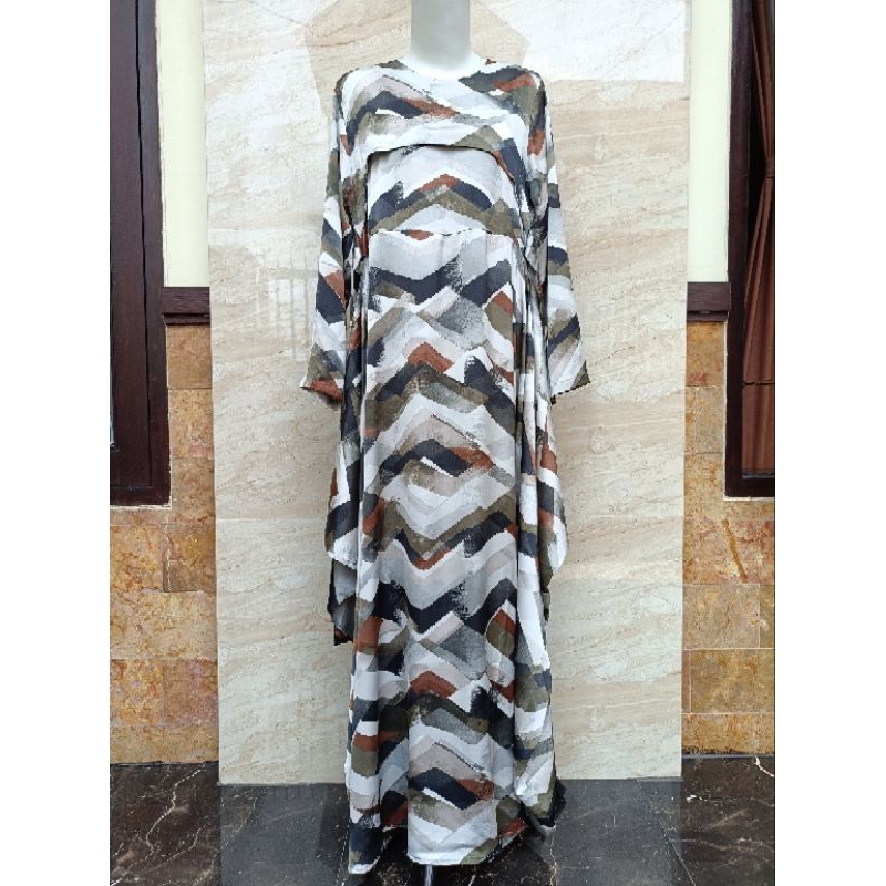 Baju Dress Gamis Abaya Maxi Armany silk premium Butik/ Gamis Lebar Mayung Murah winody