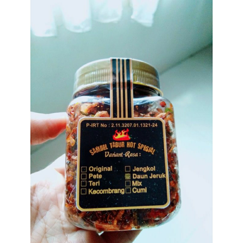 

sambel tabur tolenjeng jeletet varian daun jeruk