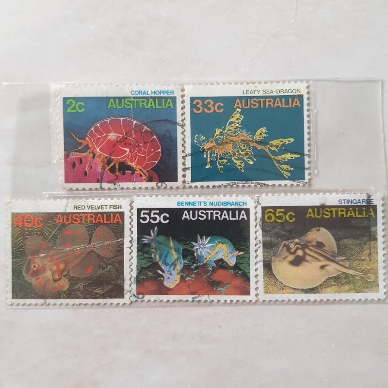 

Perangko Australia Sea Life Tahun 1984-1986 set 5pcs