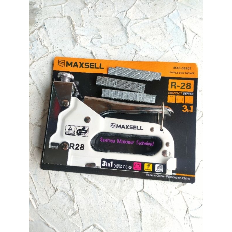 

MAXSELL R-28 3 in 1 Staples Staple Hand Gun Tacker Hekter Tembak R28