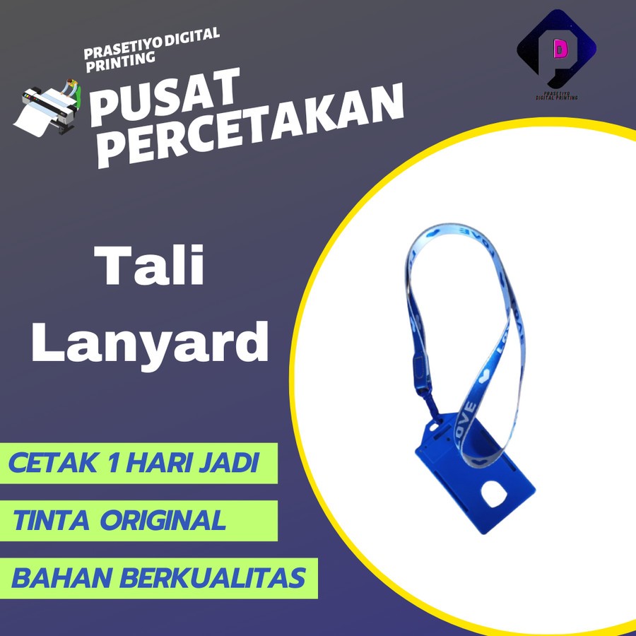 

Jasa Cetak Tali Lanyard berkualitas bisa custom desain dan size