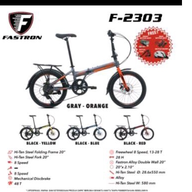Sepeda lipat fastron 20 inch